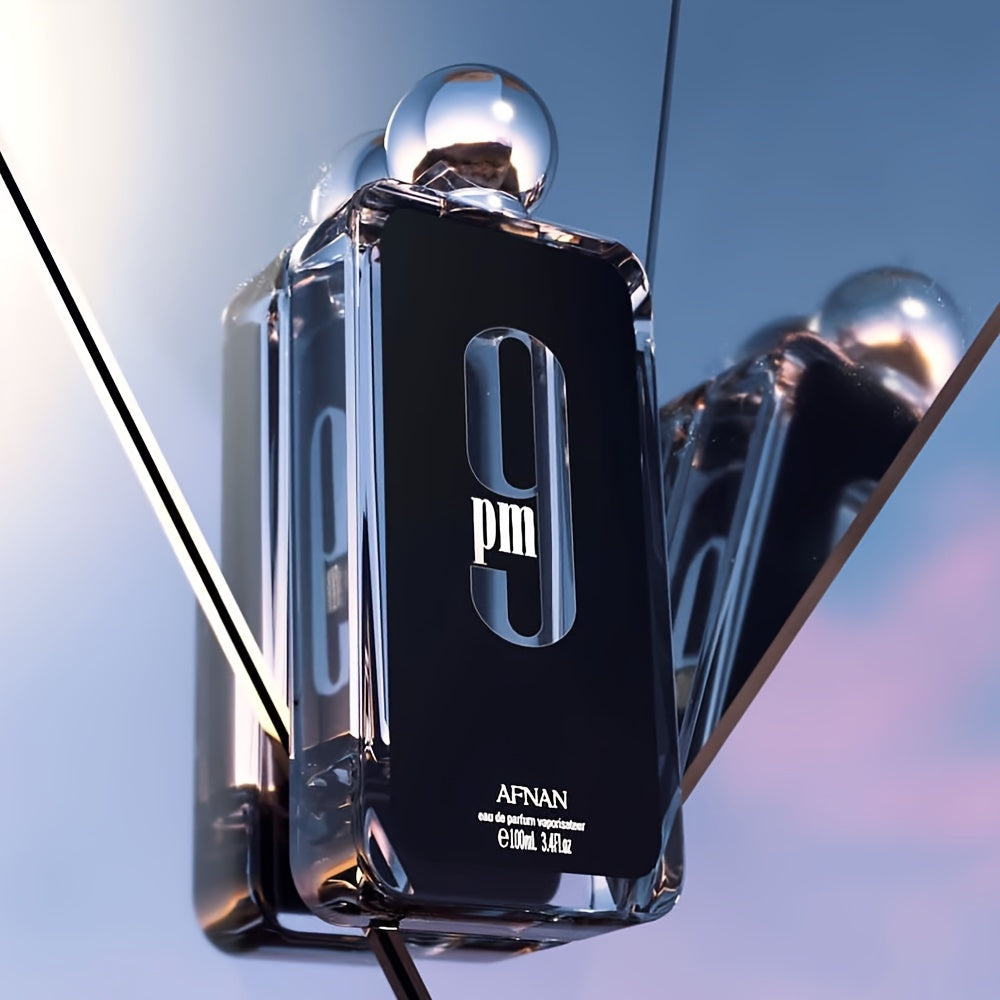 100ML (3.4 OZ) 9PM EDP Men's Perfume - Invigorating Peppermint Scent, Long-Lasting Fragrance, Seductive Dating Charm Cologne for Men and Women - Everyday Wear, Perfect Gift